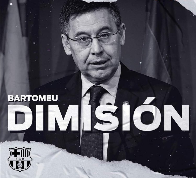 Bartomeu presenta su dimisión como presidente del FC Barcelona