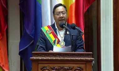 Duro contra el régimen transitorio, el presidente Arce promete un gobierno para todos