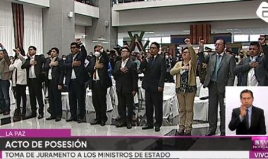 Arce posesiona a su gabinete ministerial con un rostro renovado de militantes del MAS