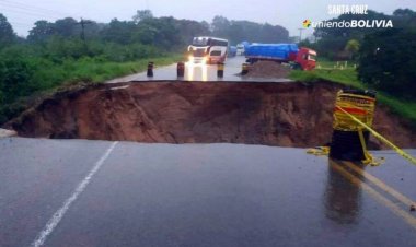 ABC cierra tramos carreteros en La Paz y Santa Cruz a causa de las lluvias