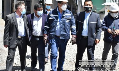 Arce anuncia $us 345 MM en planta de zinc y reactivación de empresas estatales en Oruro