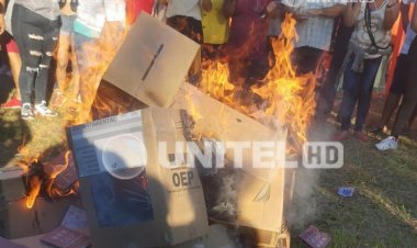 Queman ánforas en Colpa Bélgica denunciando ‘acarreo’ de votantes