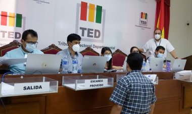El TED Tarija concluye el cómputo de actas de votación de 5 municipios