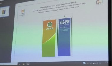 El TED Tarija sorteó la posición de las franjas en la papeleta para la elección del Gobernador en segunda vuelta