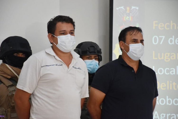 El Ministro de Gobierno presenta a los autores de delitos electorales en Pando