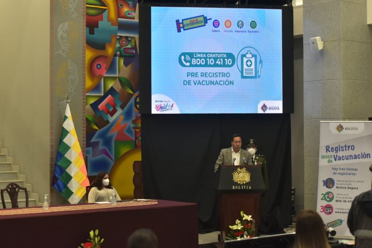 Arce lanza el prerregistro de vacunación COVID-19: app móvil, web y línea gratuita 800-10-4110