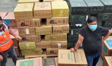 Incautan dos camiones bolivianos con cigarrillos de contrabando en el complejo fronterizo de Chungará