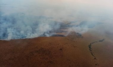 Tras un sobrevuelo, el Gobierno dice que el incendio en Otuquis persiste en ‘14 puntos’