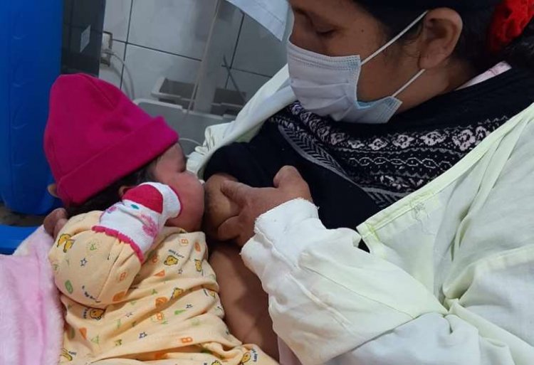 En Vallegrande nació una bebé de casi siete kilos