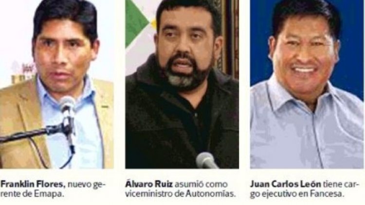 Tres candidatos derrotados del MAS ocupan cargos en el Estado