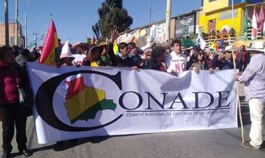 Conade llama a movilizaciones y alerta que se allana el retorno de Evo al poder