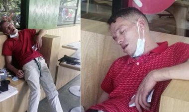 Presunto ladrón entró a un local a robar y se quedó dormido