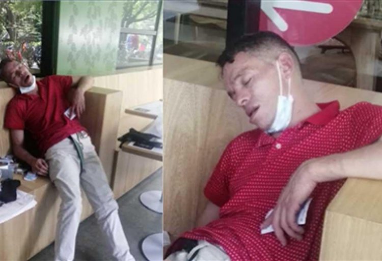 Presunto ladrón entró a un local a robar y se quedó dormido