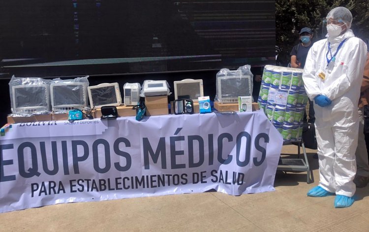 El Gobierno distribuirá equipos y fármacos por Bs 316,5 millones a los nueve departamentos