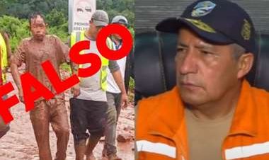 Ministro de Defensa asegura que la fotografía del hombre rescatado del lodo no corresponde a Entre Ríos