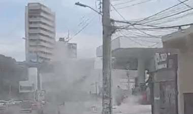 Explosión en un surtidor de la avenida Busch dejó a una persona herida con quemaduras en el rostro