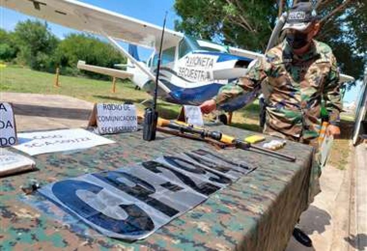 Incautan avionetas y vehículos y aprehenden a 11 personas ligadas al tráfico de drogas