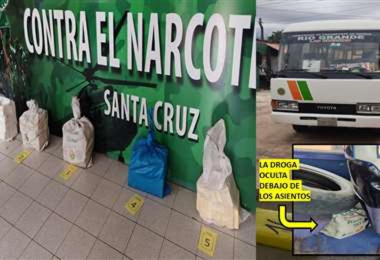 Envían a la cárcel a chofer que transportaba cerca de 100 kilos de droga en un micro