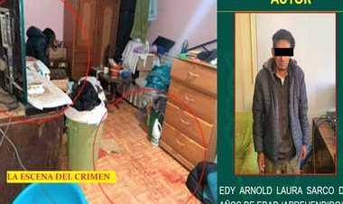 En La Paz, un hombre mata con varias puñaladas a su padre con quien compartía bebidas alcohólicas