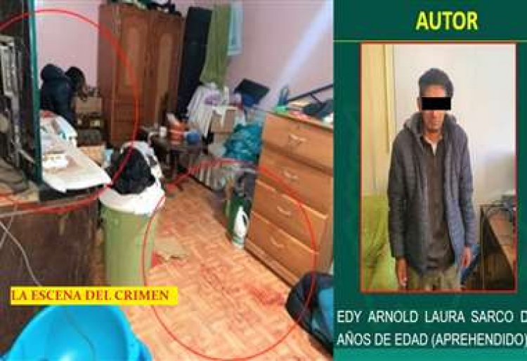 En La Paz, un hombre mata con varias puñaladas a su padre con quien compartía bebidas alcohólicas