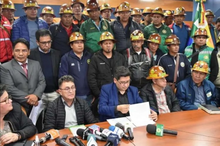 Gobierno y mineros logran acuerdo; tributarán un 4.8% y levantan los bloqueos en La Paz