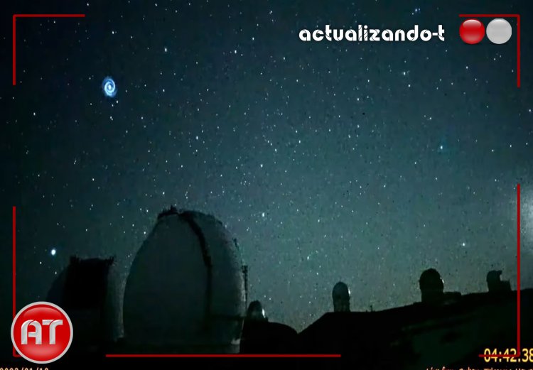 La misteriosa formación en espiral que apareció sobre un observatorio astronómico en Hawaii