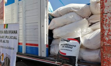 Incautan un camión con 1.250 kilos de bicarbonato de sodio, se sospecha que era para la fabricación de droga