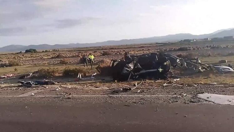 7 fallecidos y 3 heridos en el accidente entre un minibus y el bus de la empresa Royal Class que salió de Tarija a La Paz