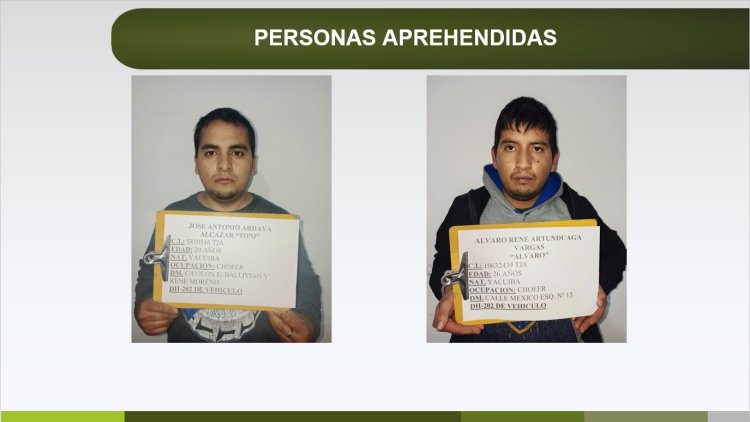 Roban un taxi y aprehenden a los delincuentes en un operativo policial en Yacuiba