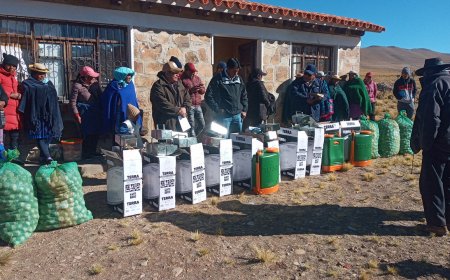Entrega de Equipamiento Refuerza la Producción de Papa y Manzanilla en Chorcoya Avilés