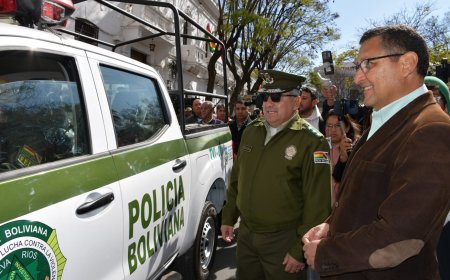 Gobernación de Tarija Fortalece la Seguridad Ciudadana con Equipamiento a la Policía.