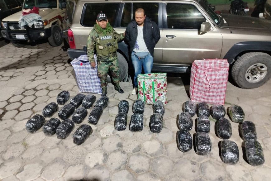 Un Colombiano fue aprehendido en operativo antidrogas en la carretera Sucre-Ravelo