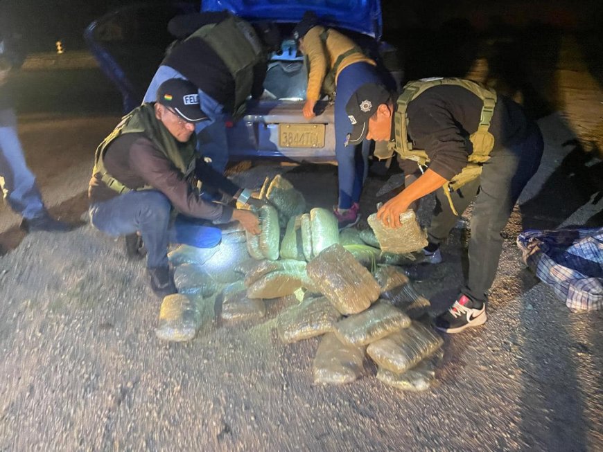 Sesenta Paquetes de Marihuana Secuestrados en Puerto Suárez