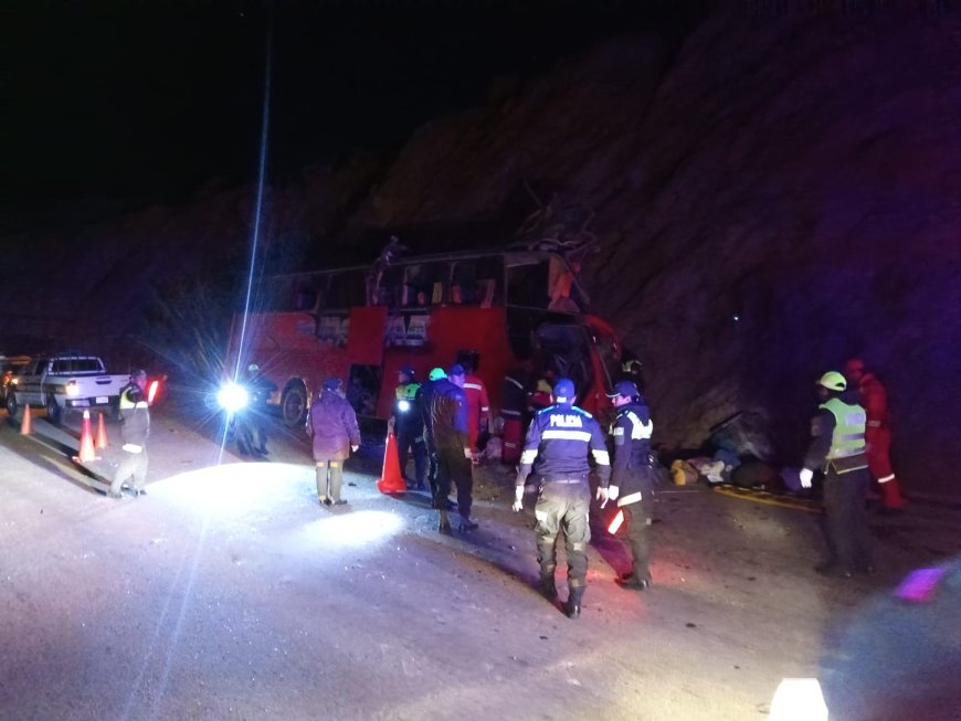 Trágico accidente de tránsito en Abra del Cóndor deja 14 fallecidos y 17 heridos