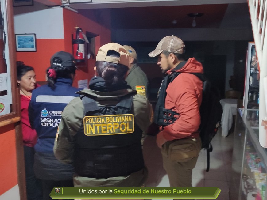 Operativos de Interpol en Tarija detectan a 30 extranjeros indocumentados