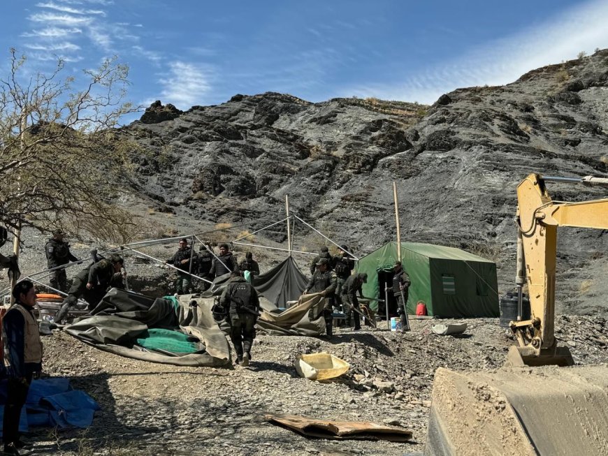 AJAM INTERVIENE CAMPAMENTO DE MINERÍA ILEGAL EN EL RÍO SAN JUAN DEL ORO
