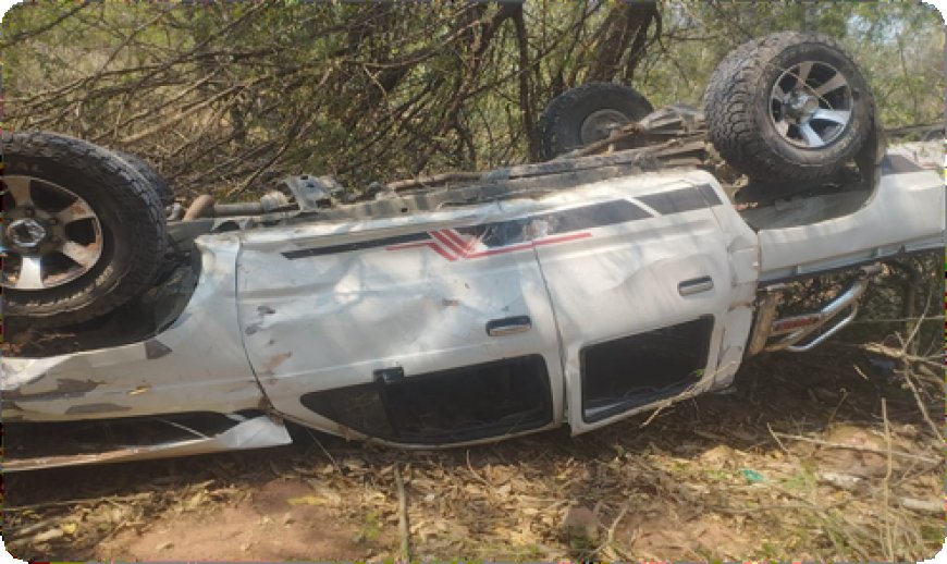 El Embarrancamiento de un vehículo en Caraparí – Tarija, dejó un fallecido y dos heridos