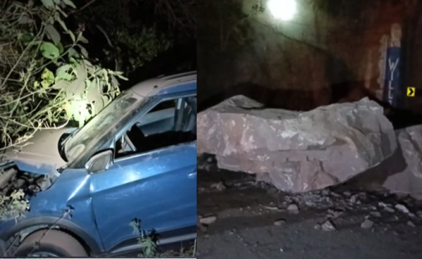 Un Accidente en Padcaya dejó cuatro heridos, el vehículo chocó contra una peña.