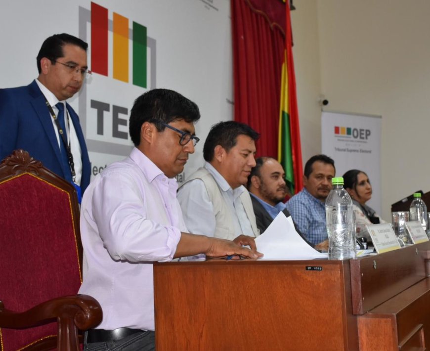 TED Tarija realiza sorteo público de jurados electorales para las Elecciones Judiciales 2024