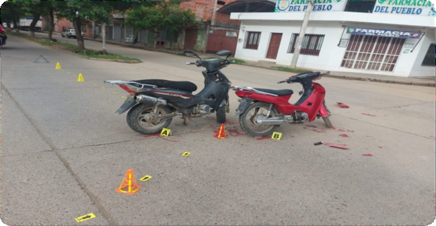 La Colisión De Dos Motocicletas Deja Dos Heridos En La Ciudad Bermejo