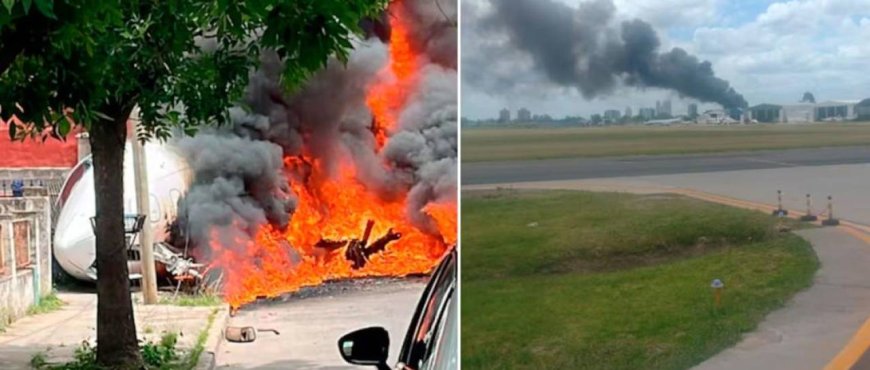 Dos muertos tras la caída de un avión contra una vivienda en Argentina