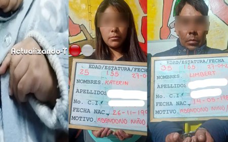 Aprehenden a los Padres que Abandonaron a su Bebé en Oruro