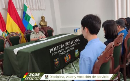 Reunión entre KOICA y la Policía de Tarija para garantizar seguridad de voluntarios coreanos