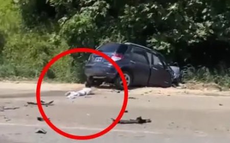 Hallan a un bebé gateando tras un accidente de tránsito en una carretera en Cochabamba