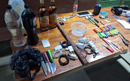 Hallan droga, alcohol y armas en requisa sorpresa en la cárcel de Tarija.