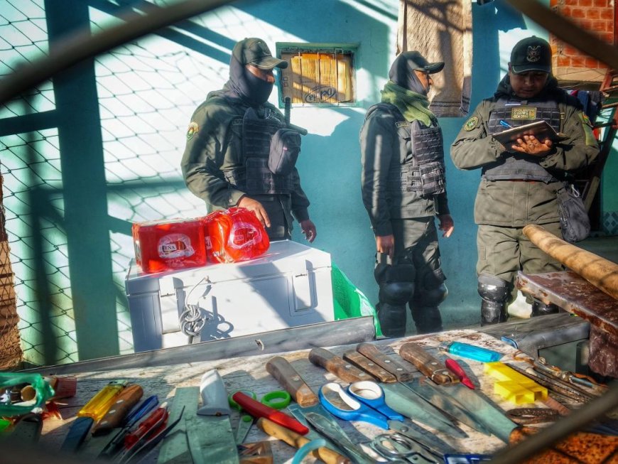 Escándalo en Chonchocoro: Encuentran armas, drogas y lujos en penal de máxima seguridad