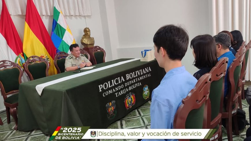Reunión entre KOICA y la Policía de Tarija para garantizar seguridad de voluntarios coreanos