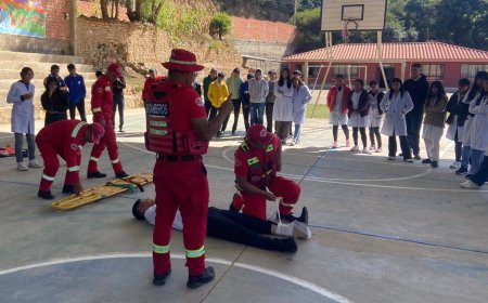 Estudiantes de San Lorenzo reciben capacitación en primeros auxilios y prevención de emergencias