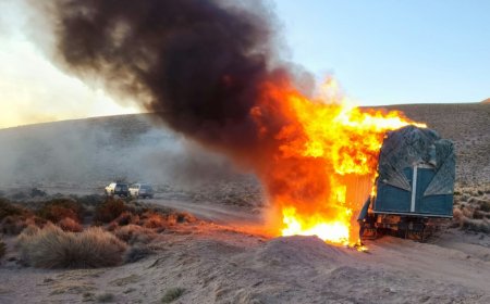 Incineran camión con zapatillas de contrabando e identifican nuevos pasos ilegales en frontera con Chile