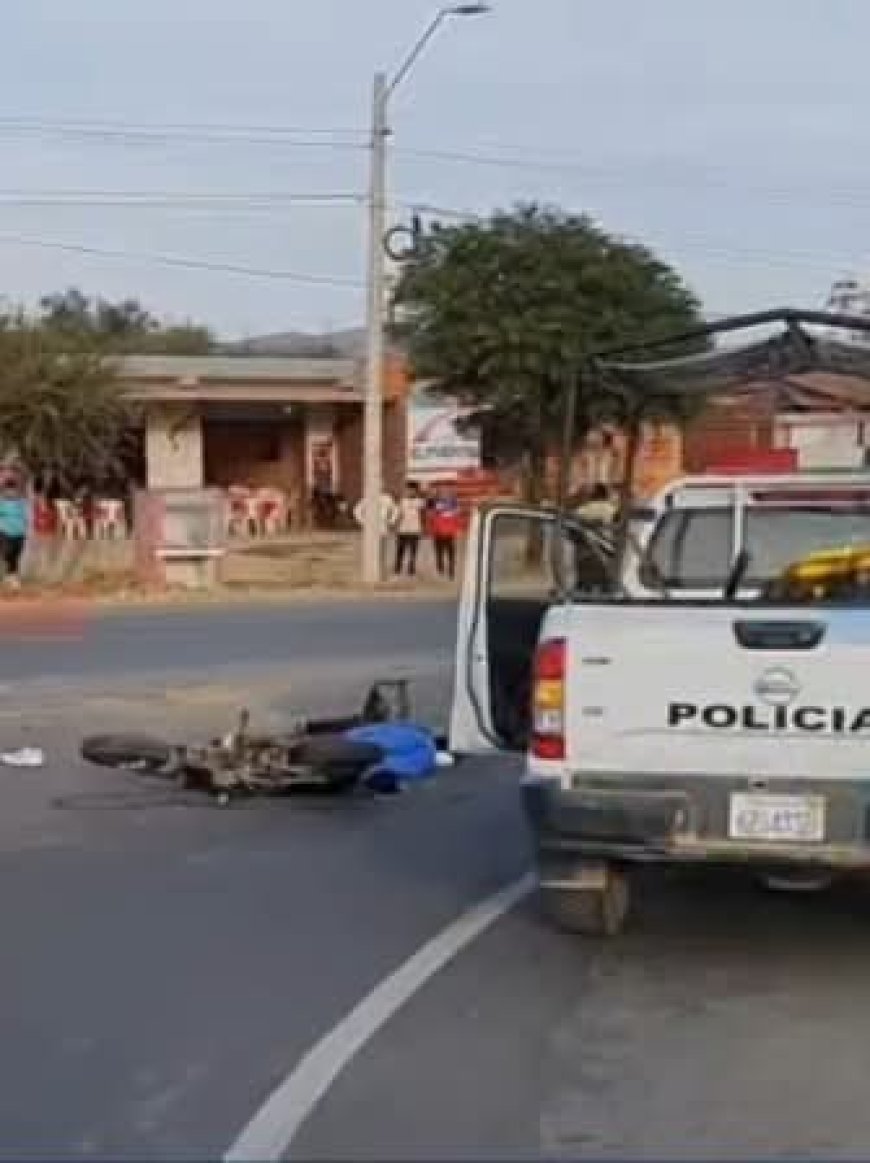 Grave accidente en la carretera a San Lorenzo deja un motociclista fallecido
